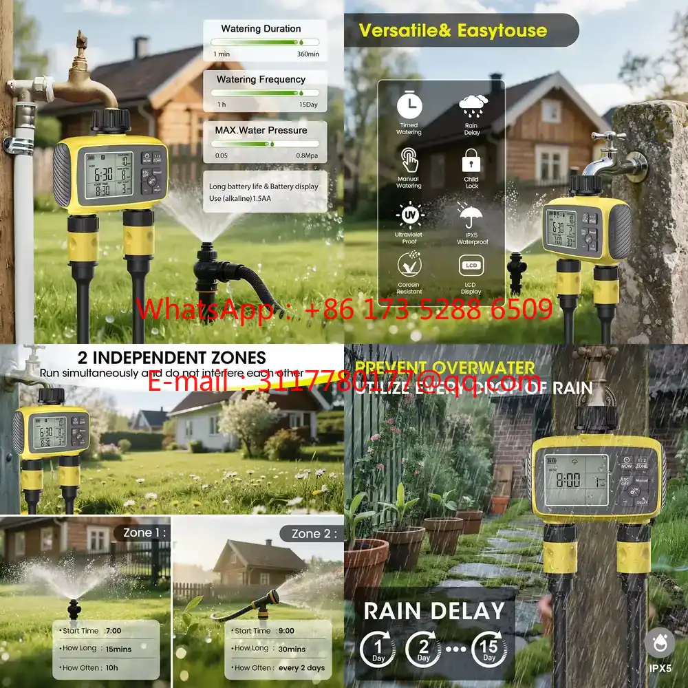 Smart Garden - WAP01 مؤقت ري الحدائق بشاشة عرض