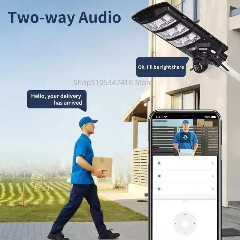 مصباح شارع شمسي ذكي متكامل بقو - مراجعة Smart Garden Light Camera وسعره